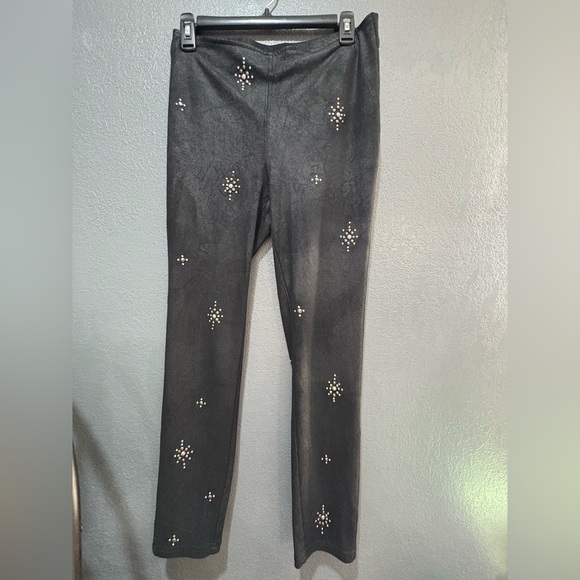 Free People Black Embellished Leggings - Picture 1 of 3